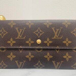 Louis Vuitton Monogram Porte Tresor International Tri-fold Long Wallet